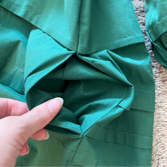 Tuckernuck Pomander Place Palm Green Cotton Tiered Dress - Picture 5 of 6